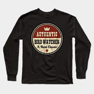 Vintage Bird Watcher Long Sleeve T-Shirt